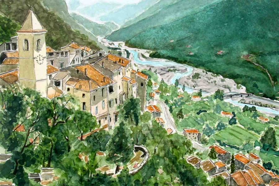 touët sur var village perché